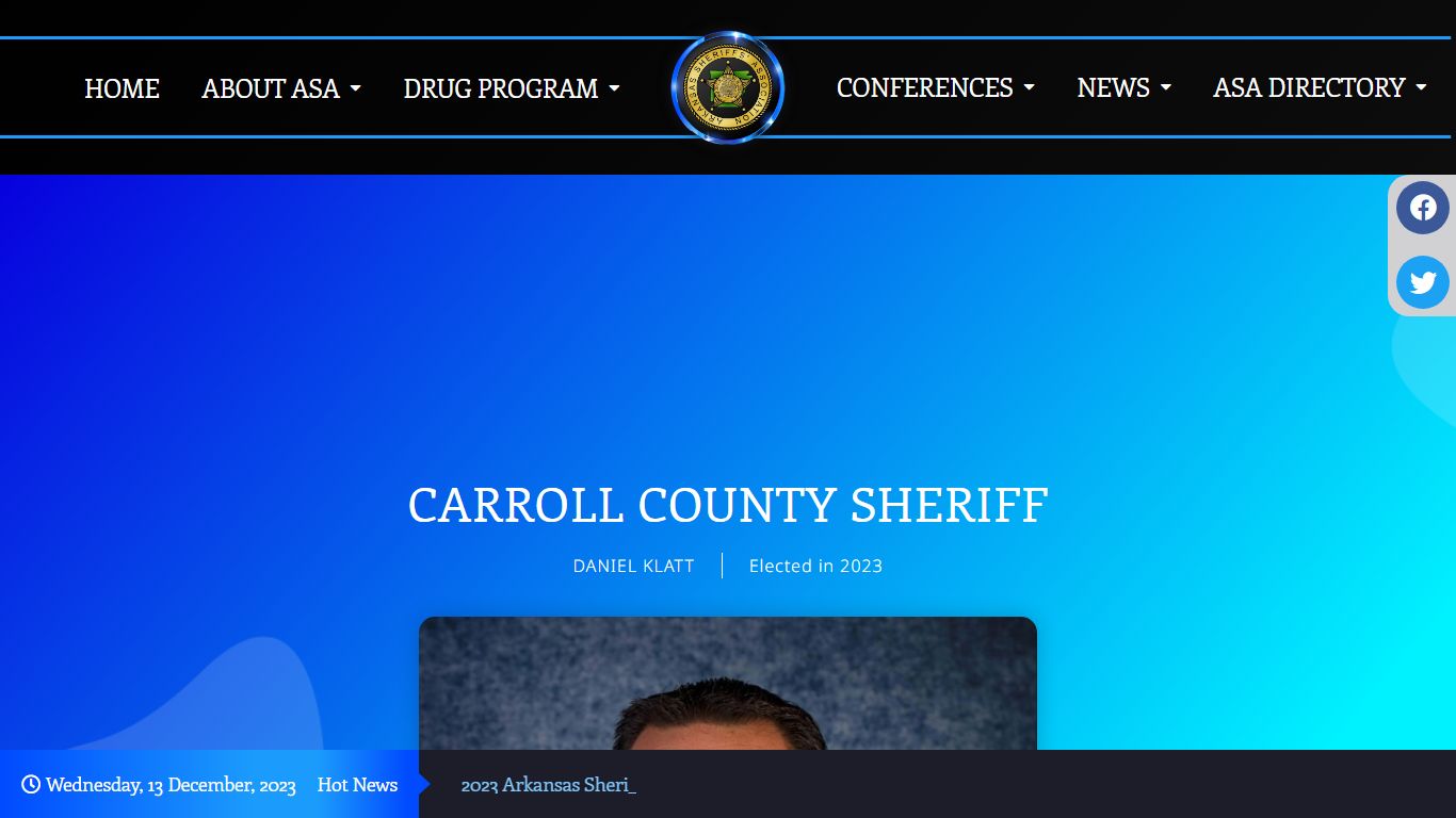 CARROLL COUNTY SHERIFF – Arkansas Sheriff Association